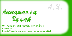annamaria uzsak business card